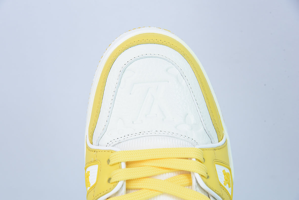 Louis Vuitton LV Trainer Yellow White Monogram