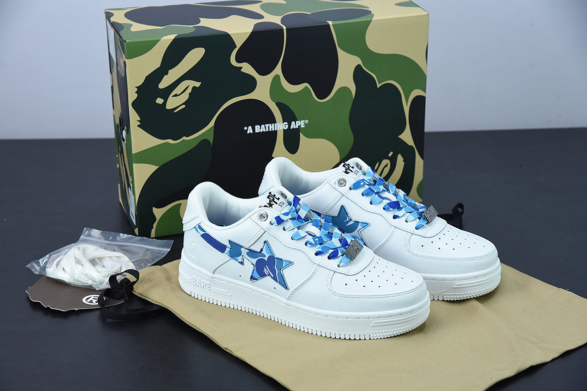 A Bathing Ape Bape Sta Low "Camo Blue"