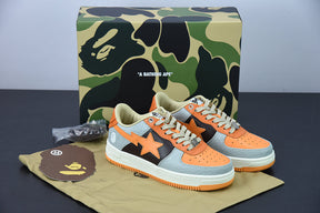 A Bathing Ape Bape Sta Low "Grey Orange"