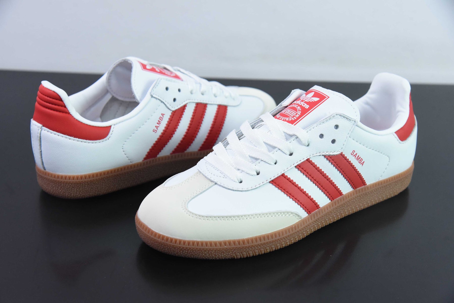 Adidas Samba Cloud White Solar Red