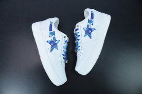 A Bathing Ape Bape Sta Low "Camo Blue"