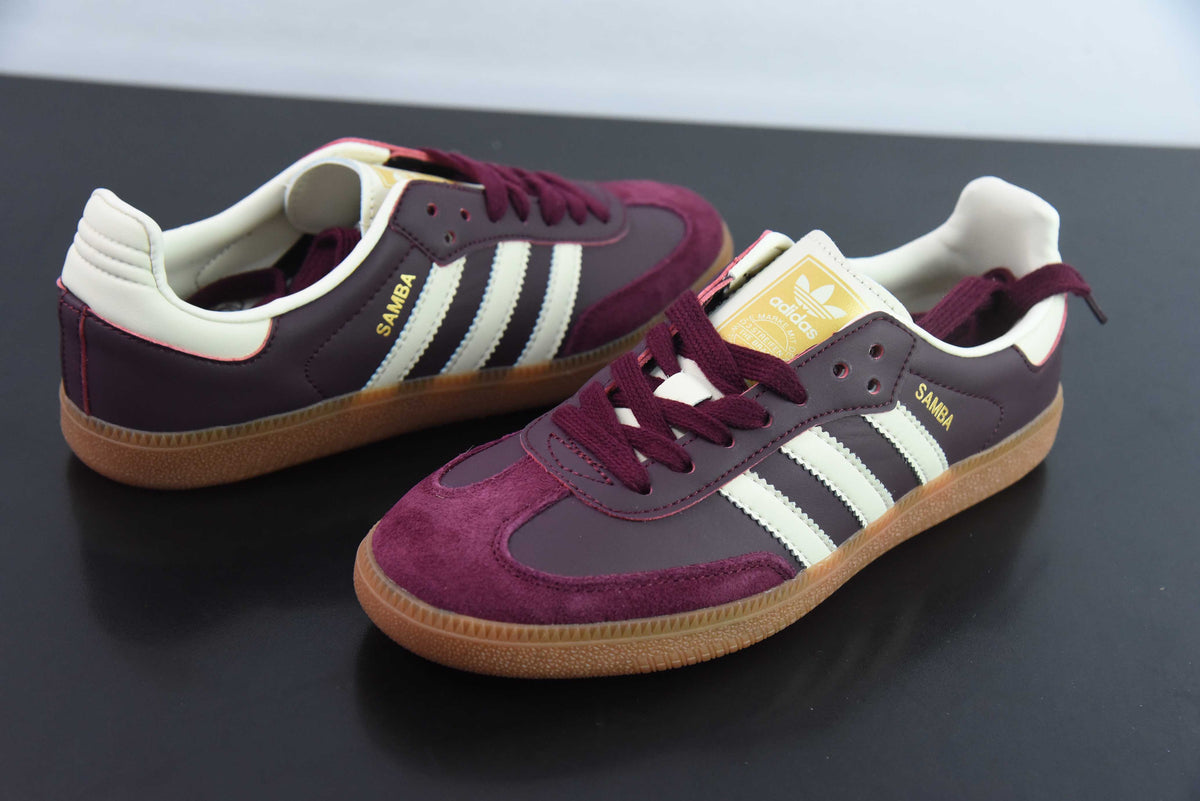 Adidas Samba OG Maroon Cream White