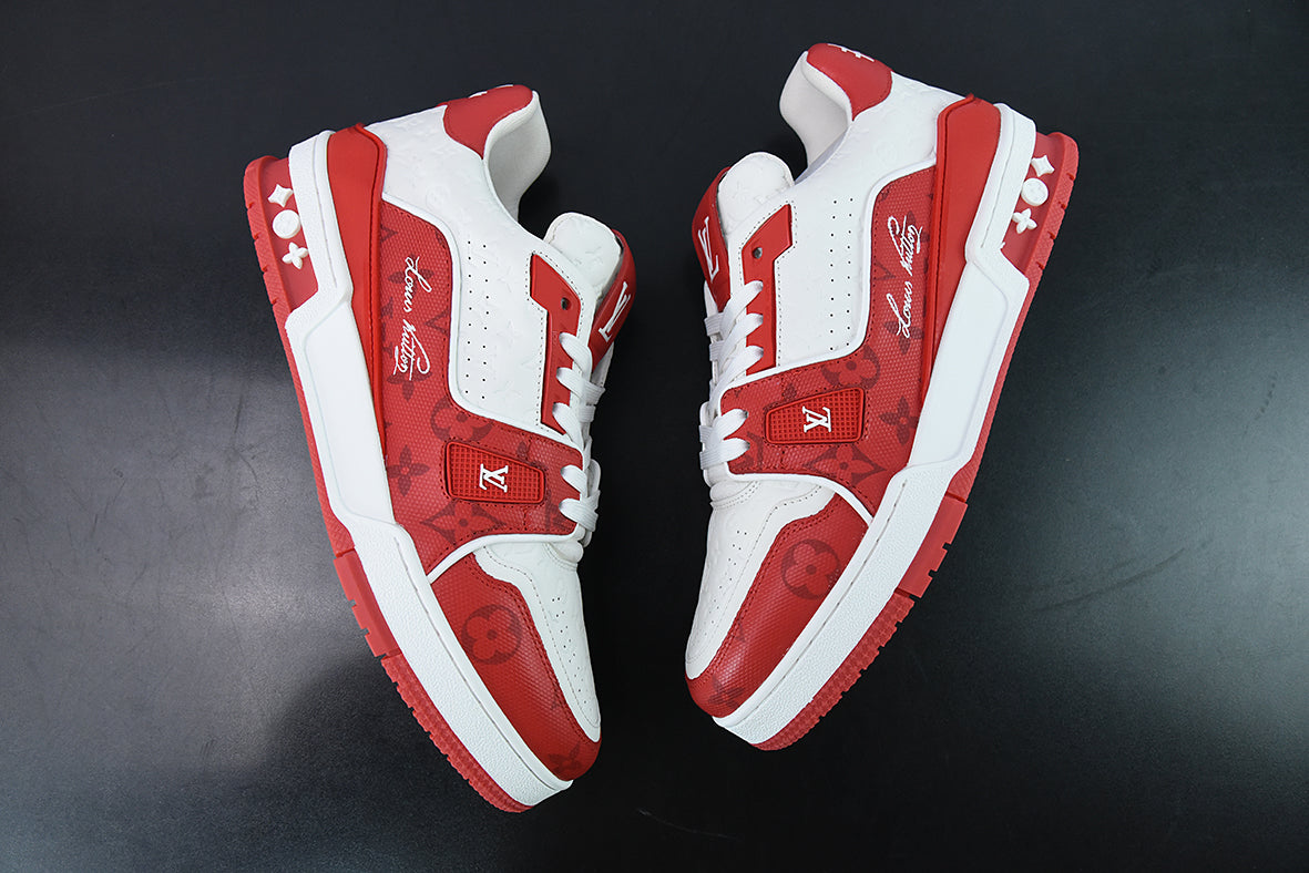 Louis Vuitton LV Trainer Red White