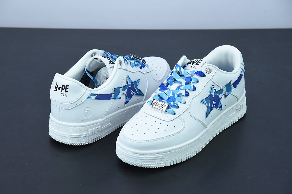 A Bathing Ape Bape Sta Low "Camo Blue"