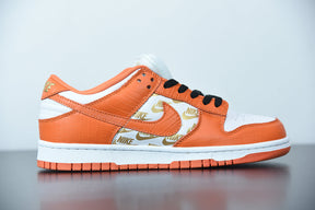 Nike SB Dunk Low x Supreme White Black Orange