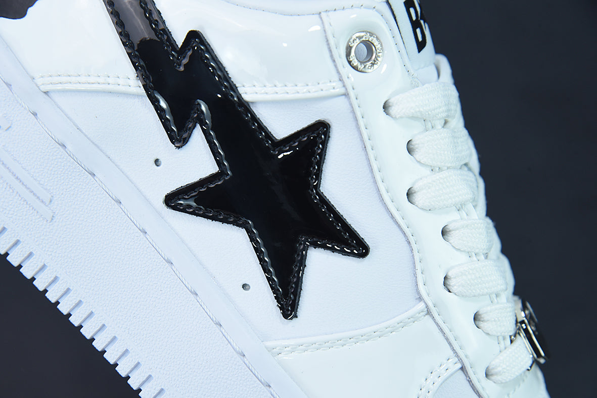 A Bathing Ape Bape Sta Low "White Black"