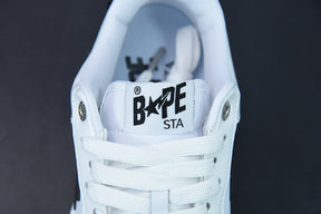 A Bathing Ape Bape Sta Low "White Black"