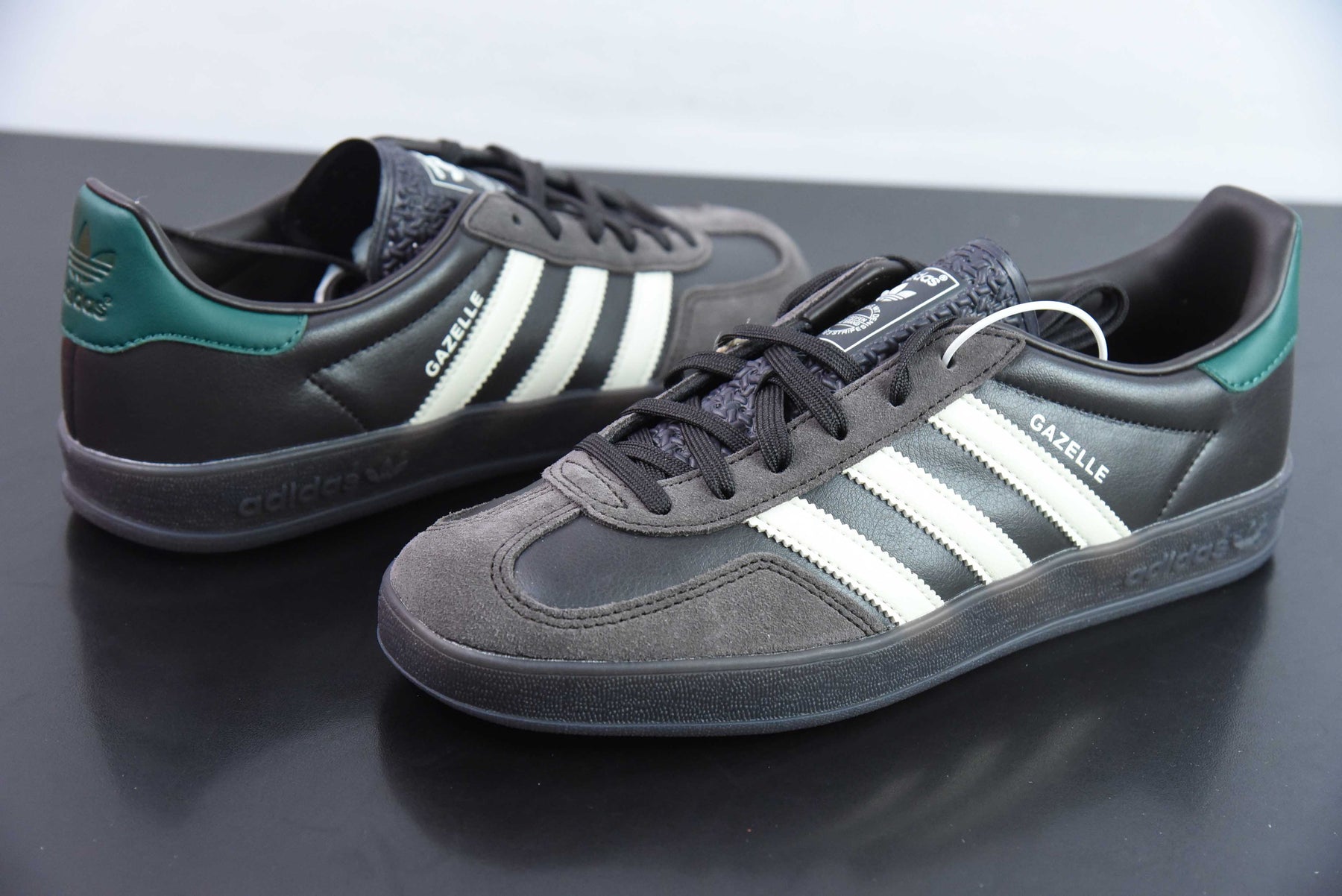 Adidas Gazelle Black and Green