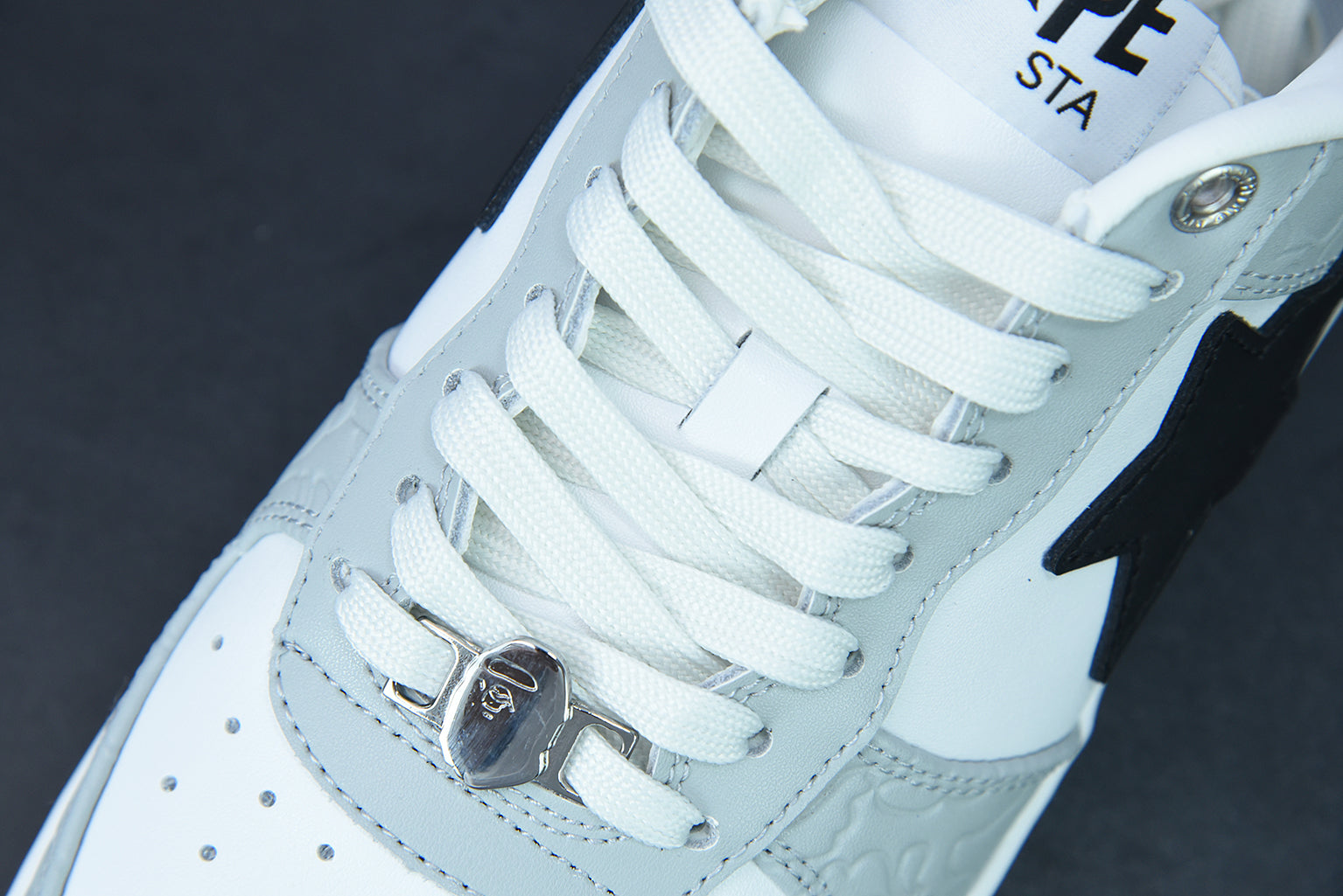 A Bathing Ape Bape Sta Low M2 "White Grey"