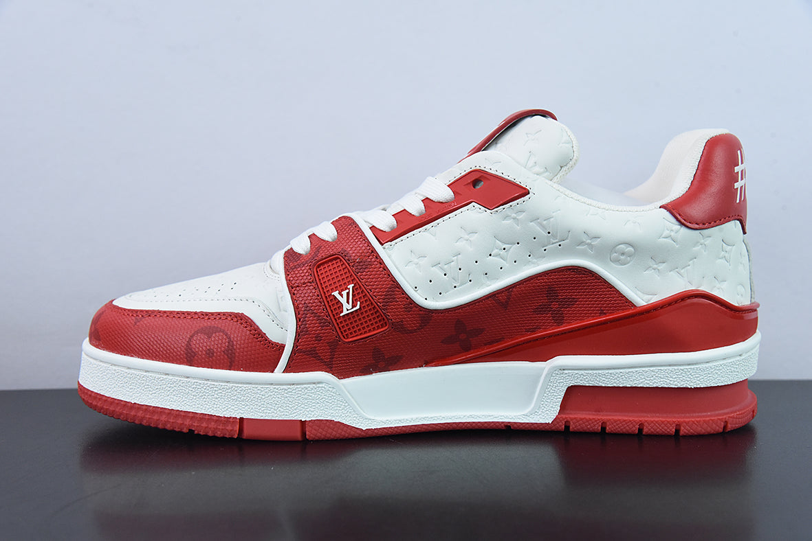 Louis Vuitton LV Trainer Red White