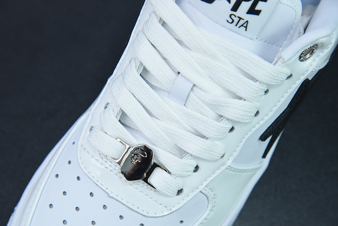 A Bathing Ape Bape Sta Low "White Black"