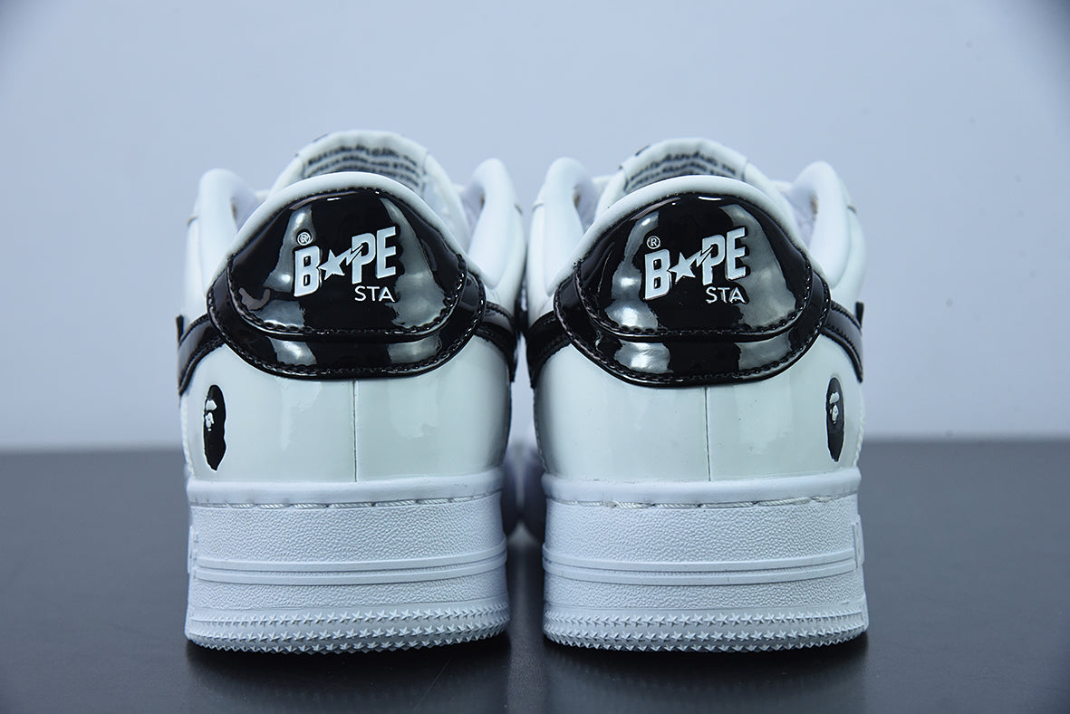 A Bathing Ape Bape Sta Low "White Black"