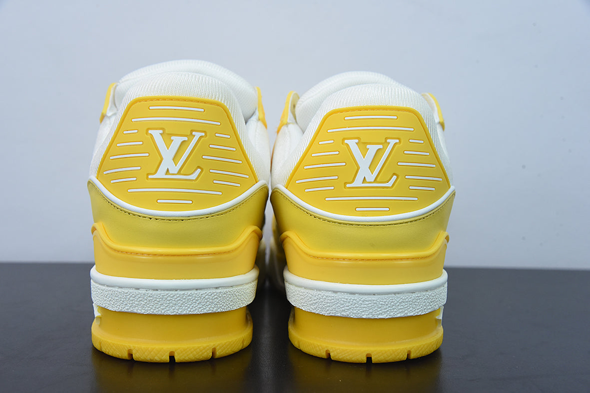 Louis Vuitton LV Trainer Yellow White Monogram