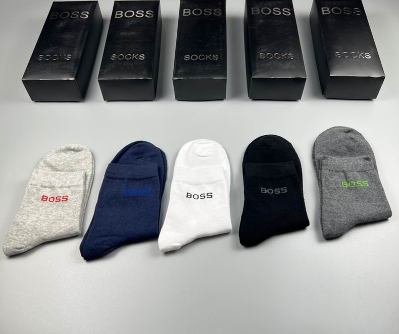 Meia Hugo Boss Cano Alto Basic