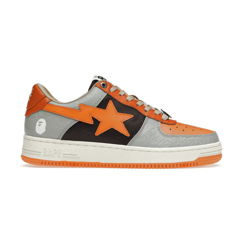 A Bathing Ape Bape Sta Low "Grey Orange"