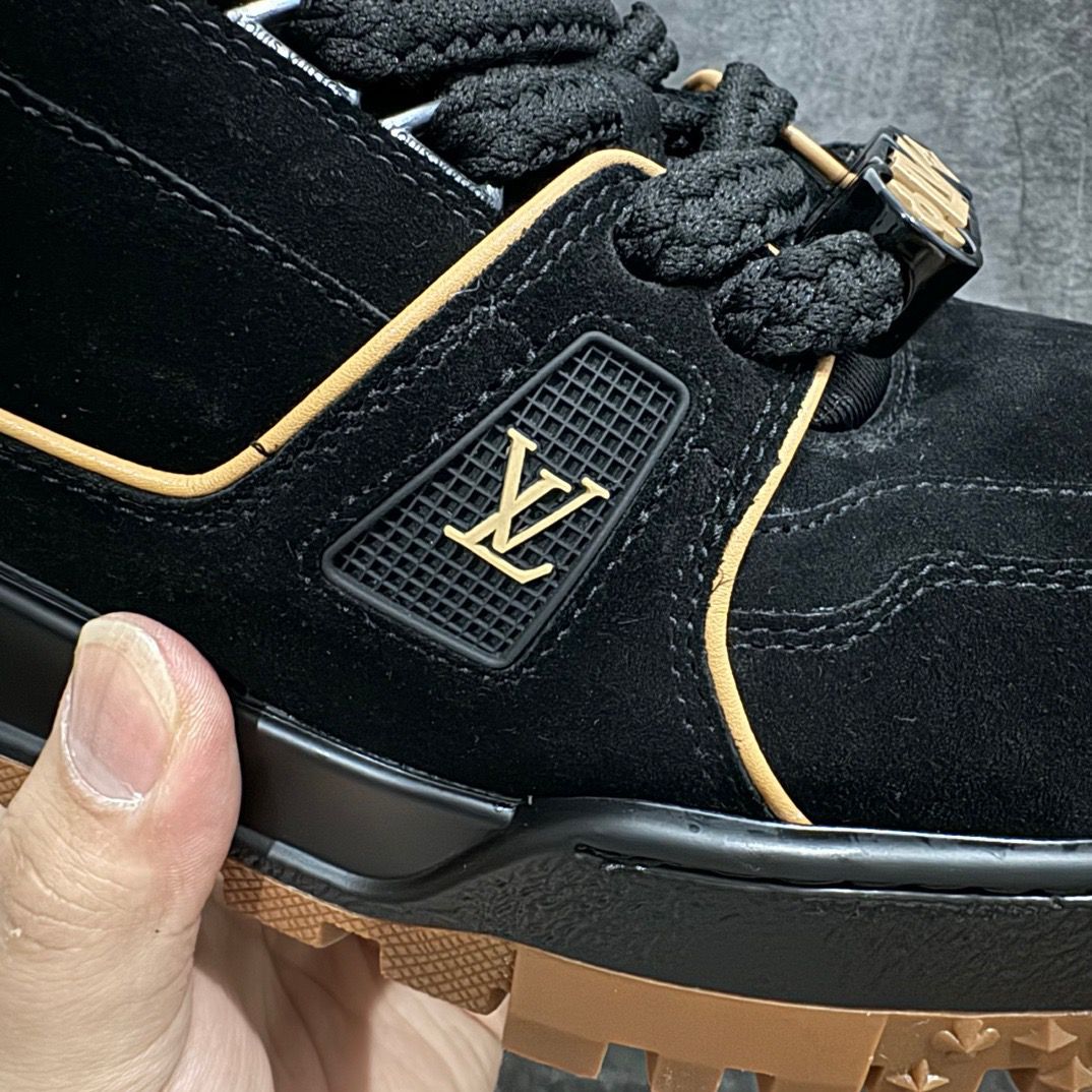 Louis Vuitton LV Trainer Maxi "Black Brown Suede"