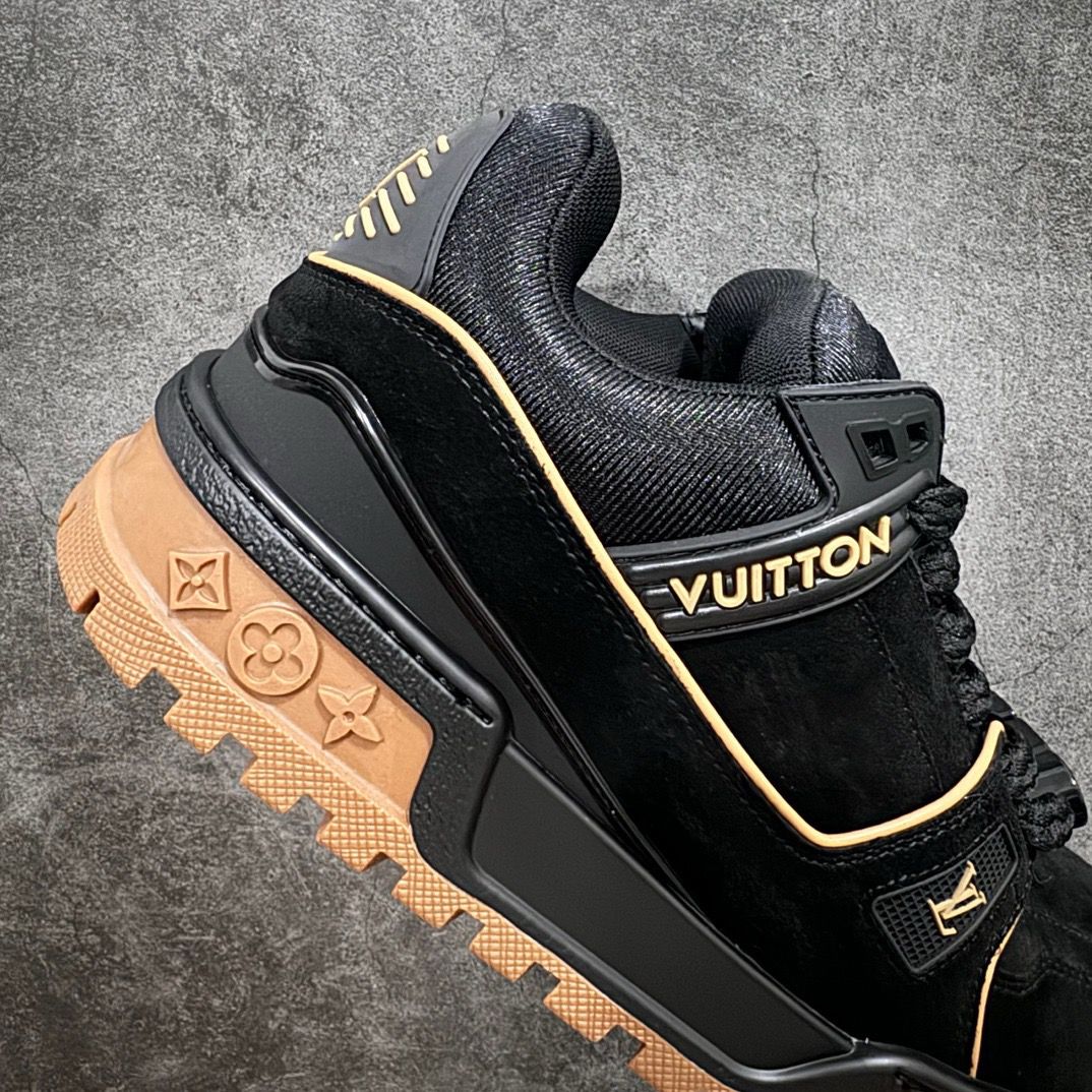 Louis Vuitton LV Trainer Maxi "Black Brown Suede"