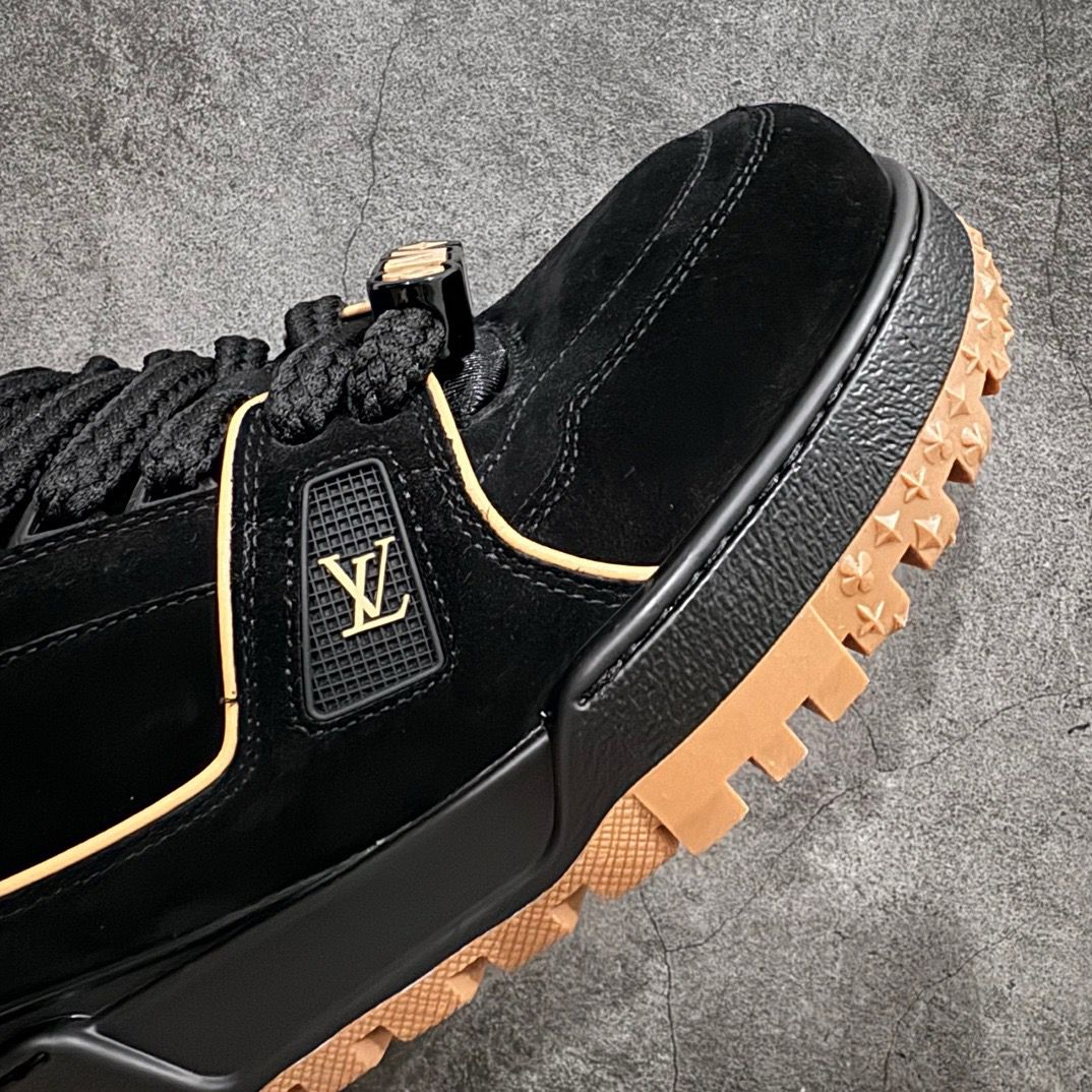 Louis Vuitton LV Trainer Maxi "Black Brown Suede"