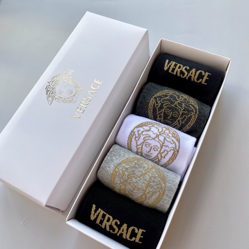 Meia Versace Cano Alto Basic