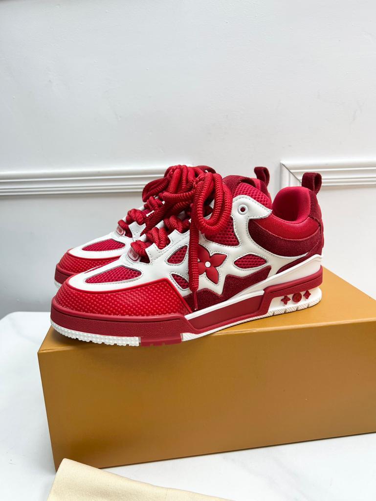 Louis Vuitton LV Trainer Skate Sneaker "Red White"