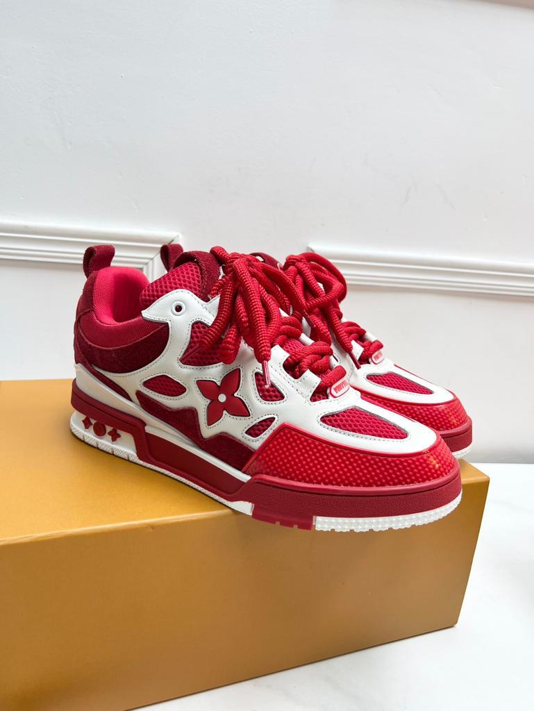 Louis Vuitton LV Trainer Skate Sneaker "Red White"