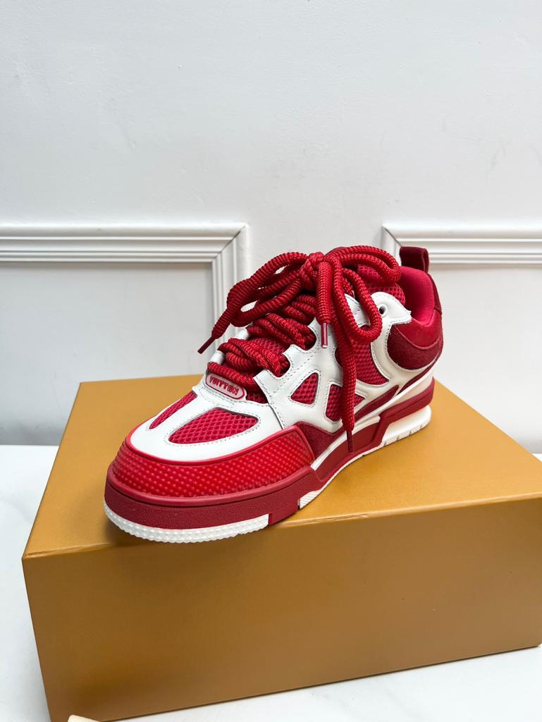 Louis Vuitton LV Trainer Skate Sneaker "Red White"