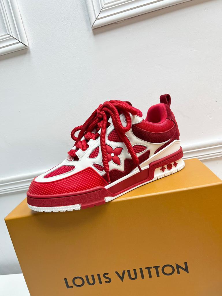 Louis Vuitton LV Trainer Skate Sneaker "Red White"