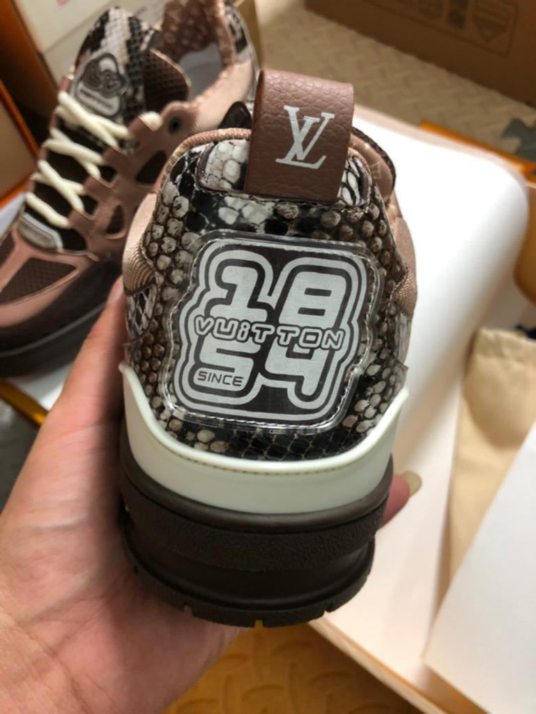 Louis Vuitton LV Trainer Skate Sneaker "Brown Snakeskin"