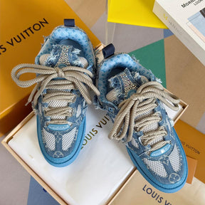 Louis Vuitton LV Skate Trainer "Blue Swarovski Monogram"