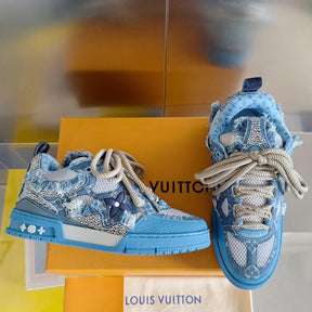 Louis Vuitton LV Skate Trainer "Blue Swarovski Monogram"