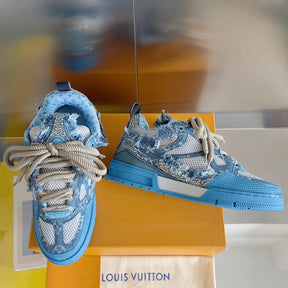 Louis Vuitton LV Skate Trainer "Blue Swarovski Monogram"