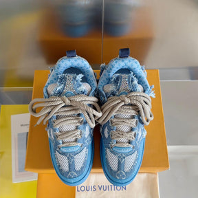 Louis Vuitton LV Skate Trainer "Blue Swarovski Monogram"