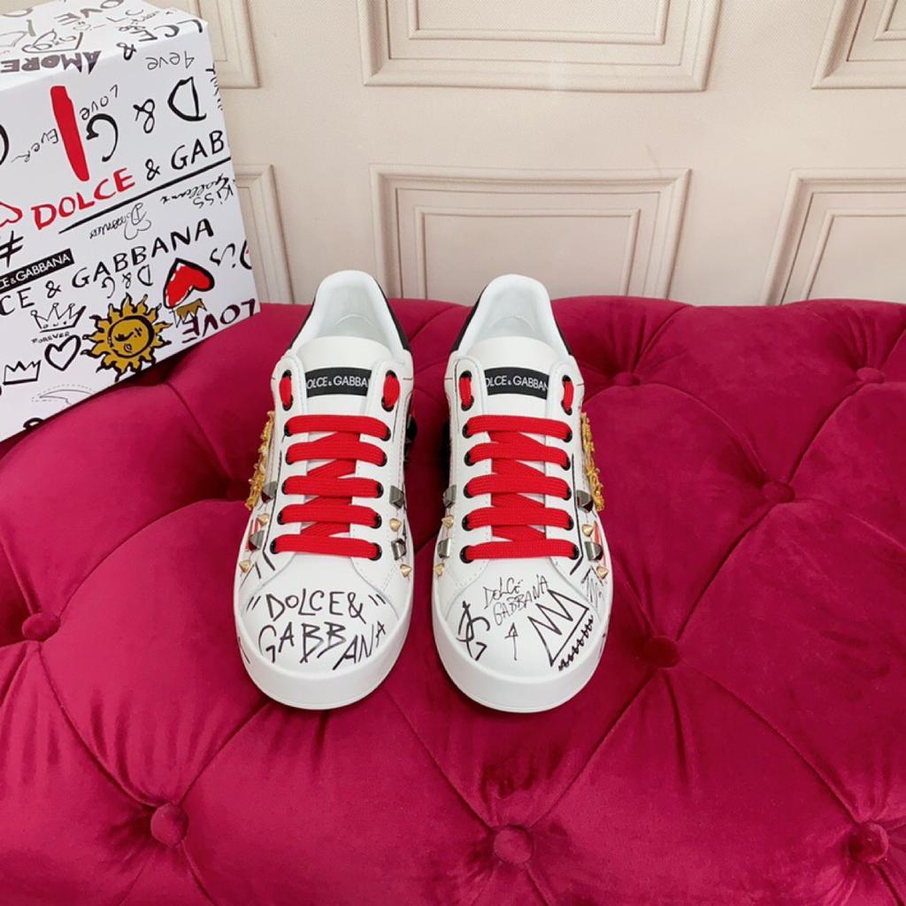 Dolce Gabbana Low "White Red"