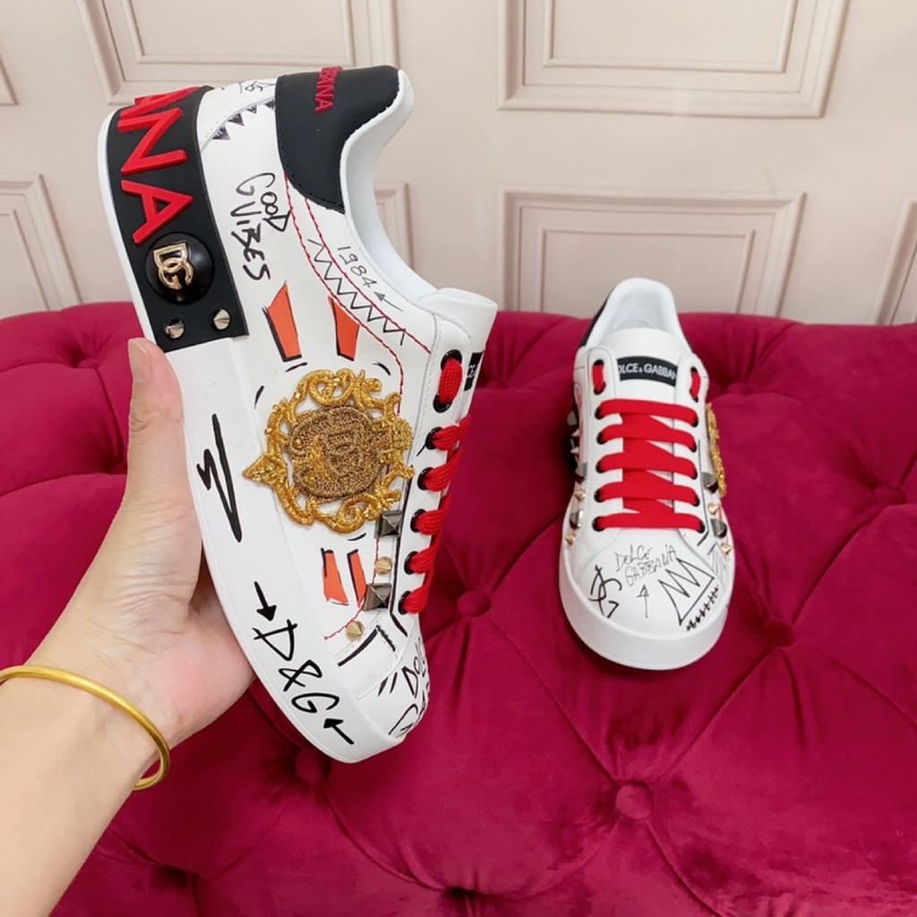 Dolce Gabbana Low "White Red"