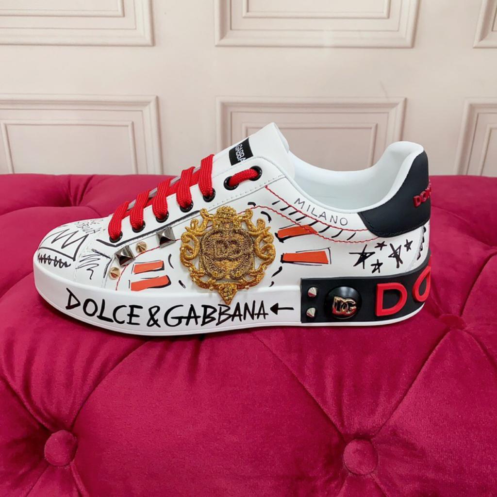 Dolce Gabbana Low "White Red"