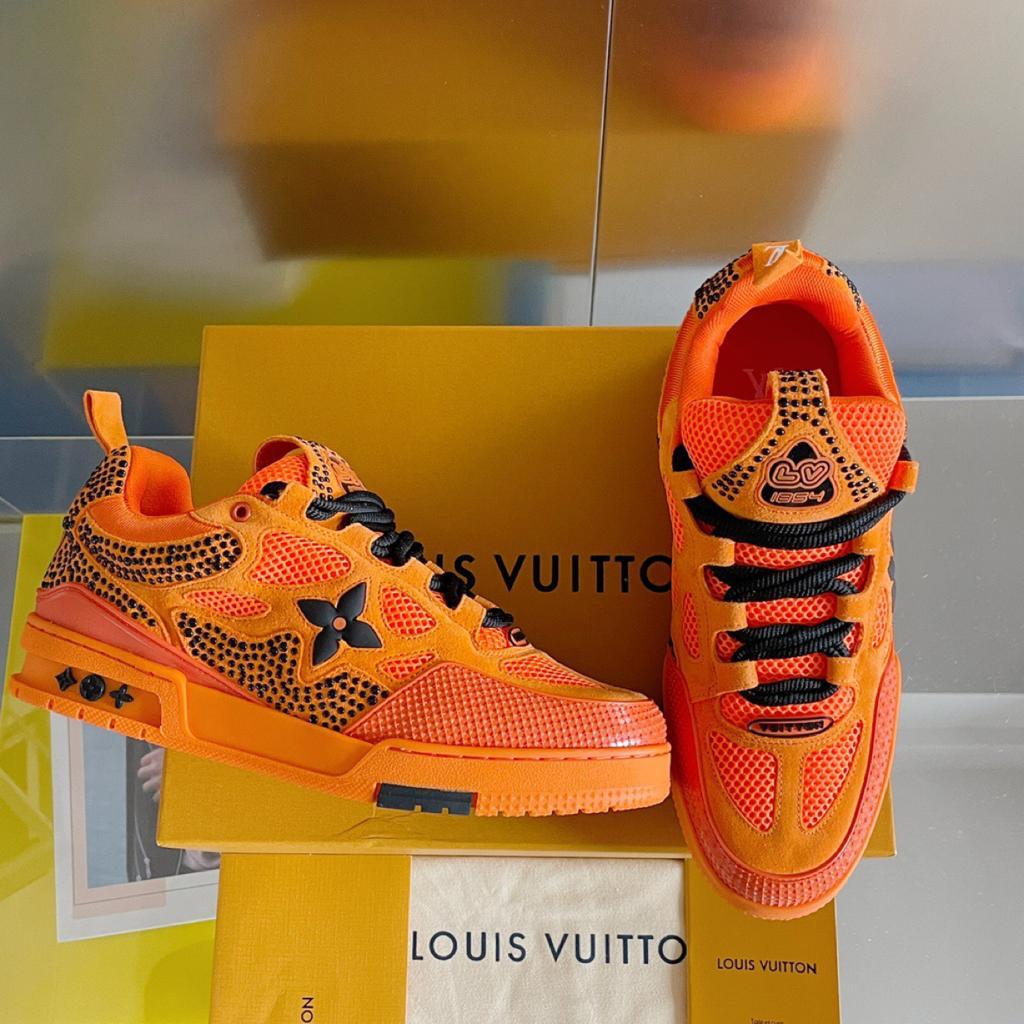 Louis Vuitton LV Trainer Skate Sneaker "Black Orange"