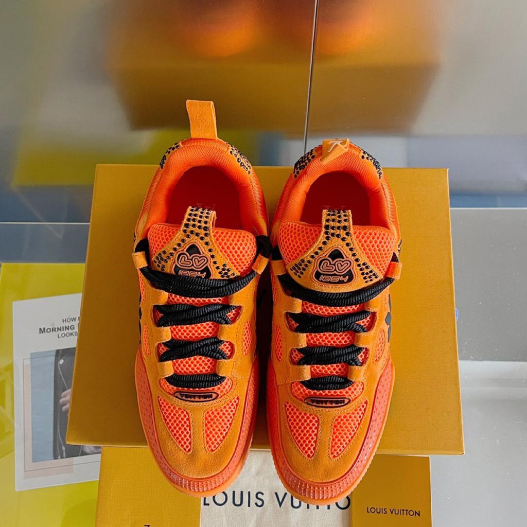 Louis Vuitton LV Trainer Skate Sneaker "Black Orange"