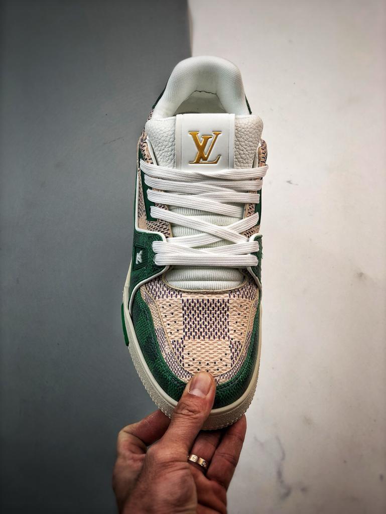 Louis Vuitton LV Trainer "Brown Green"