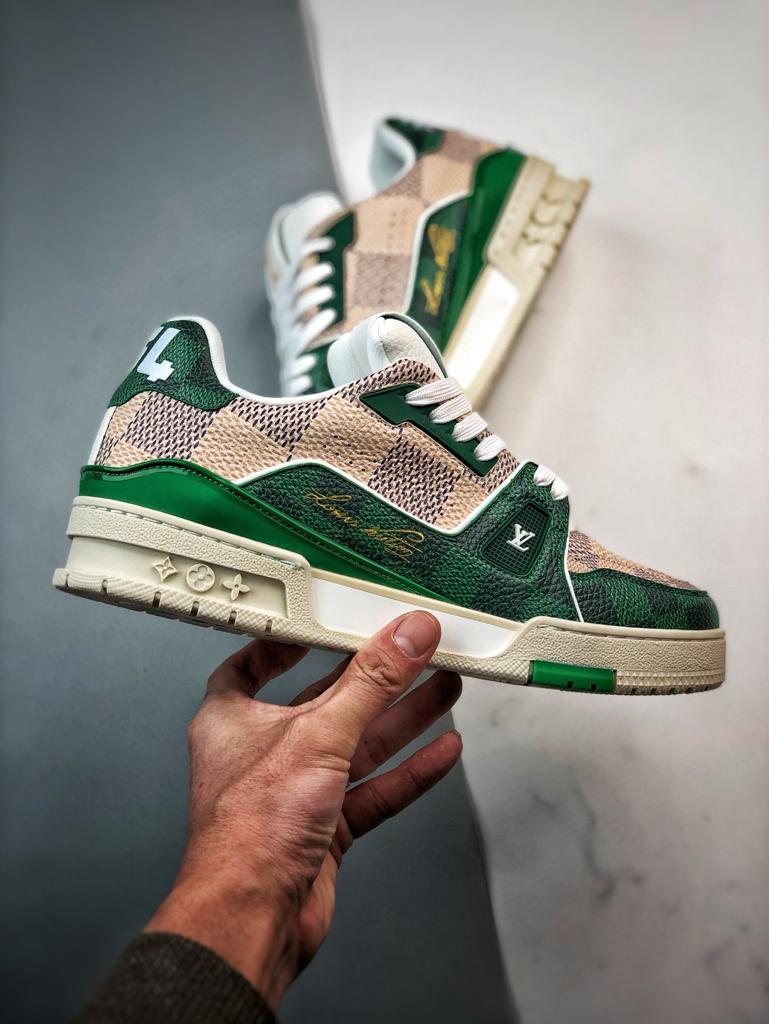 Louis Vuitton LV Trainer "Brown Green"