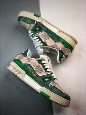 Louis Vuitton LV Trainer "Brown Green"