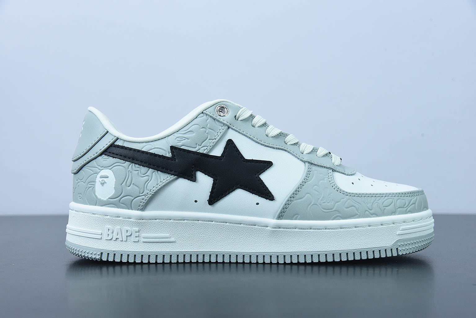 A Bathing Ape Bape Sta Low M2 "White Grey"