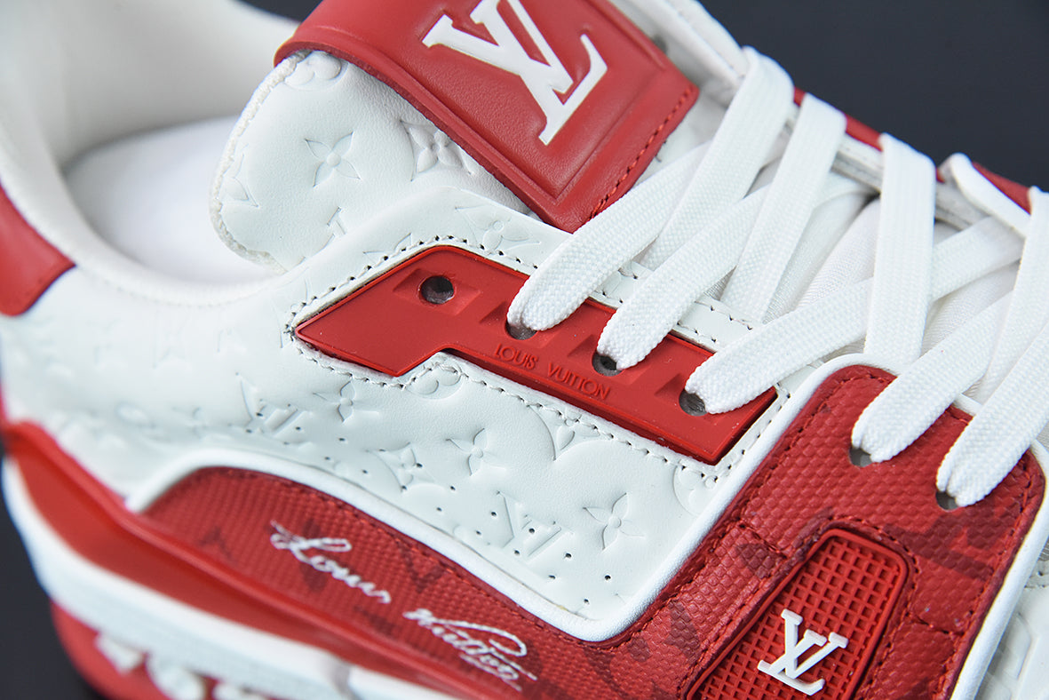 Louis Vuitton LV Trainer Red White