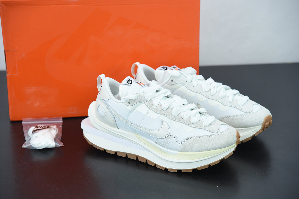 Nike X Sacai VaporWaffle White and Gum