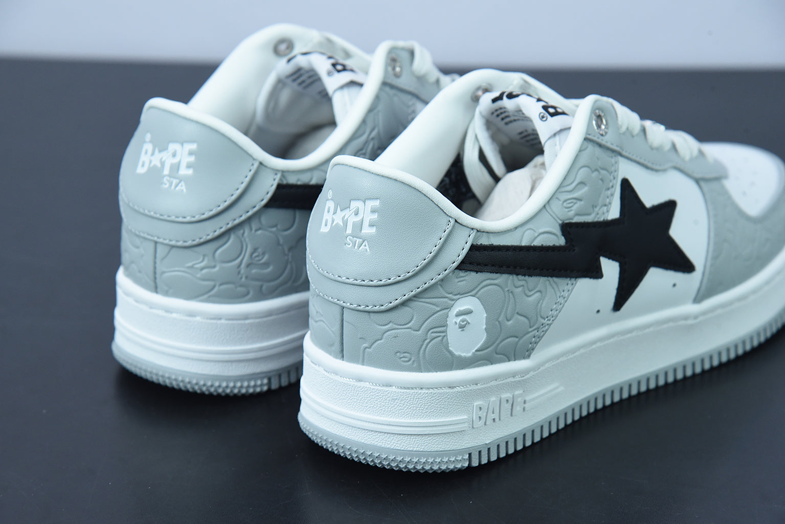 A Bathing Ape Bape Sta Low M2 "White Grey"