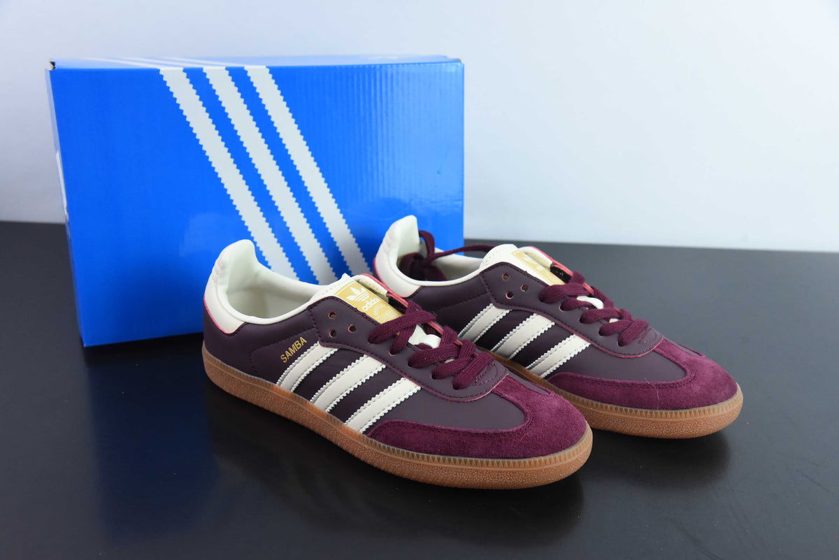 Adidas Samba OG Maroon Cream White