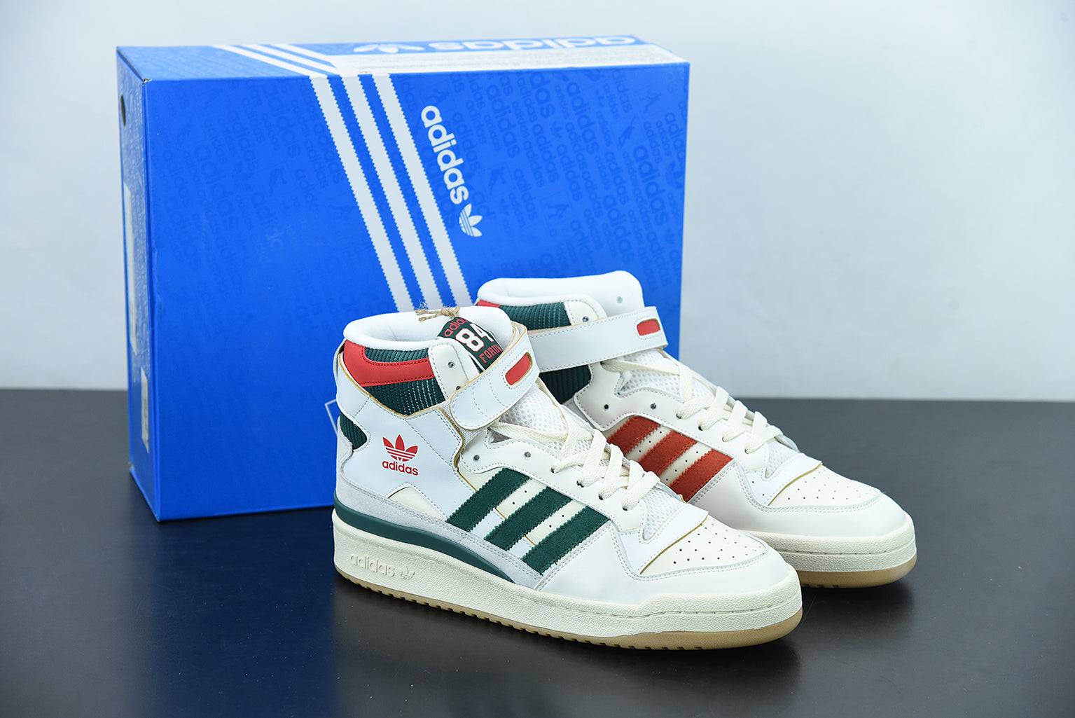 Adidas Forum 84 High "Collegiate Green Red"