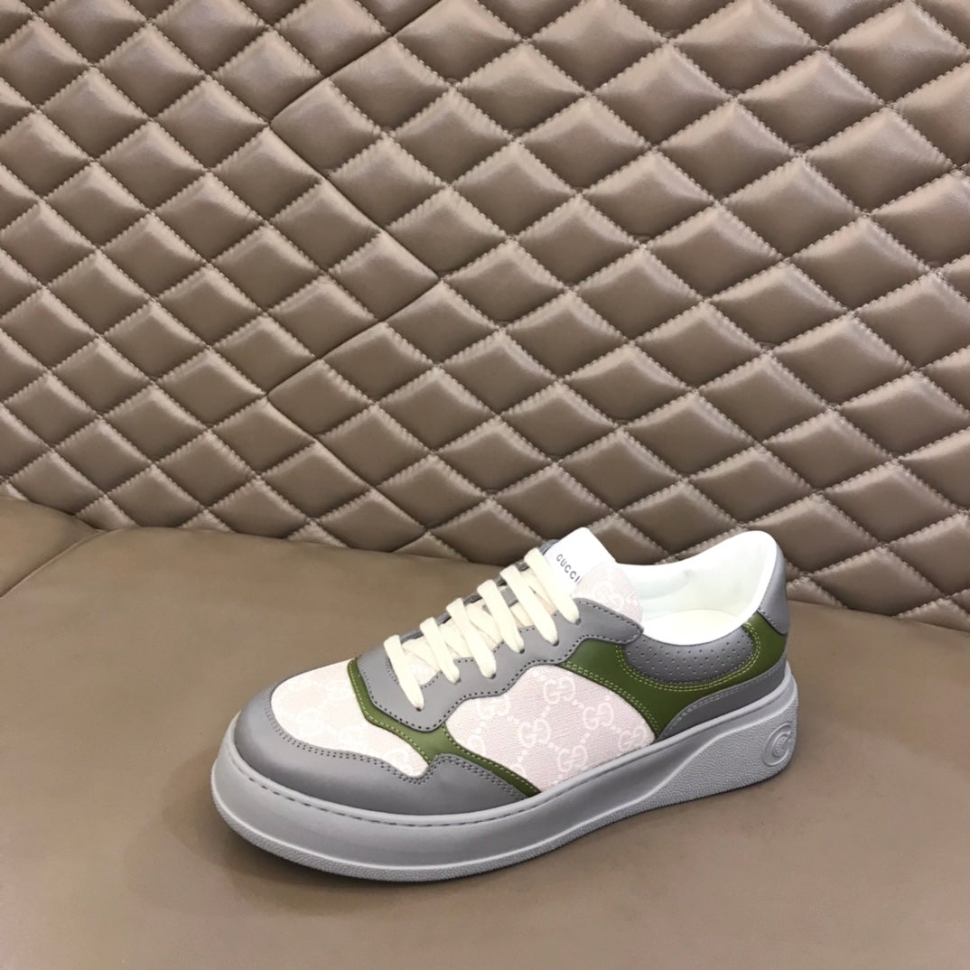 Gucci GG "Supreme Canvas Green and Grey"