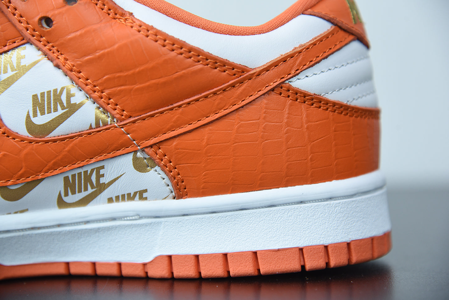 Nike SB Dunk Low x Supreme White Black Orange