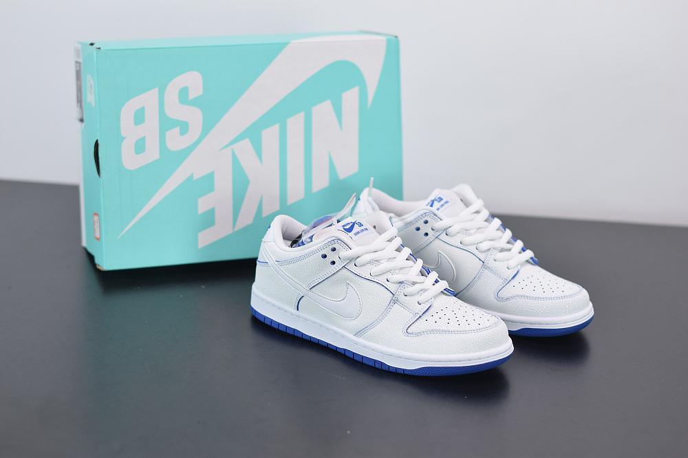 Nike SB Dunk Low Premium White Game Royal - loja.drophype